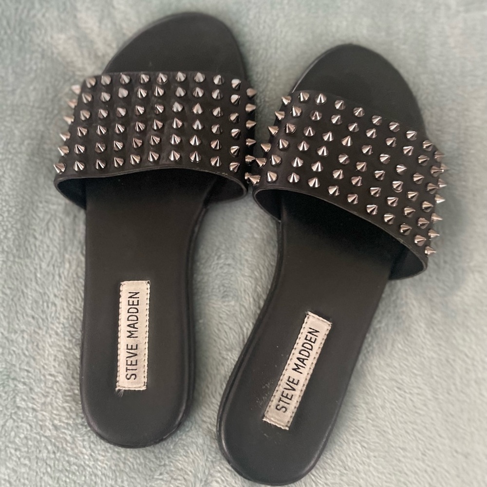 Steve Madden “Farryn” Studded Slides